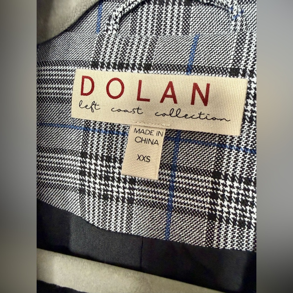 Anthropologie Dolan Gray Plaid Embroidered Blazer - Picture 4 of 6
